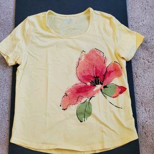KAREN SCOTT SPORT - Women's Yellow T-Shirt